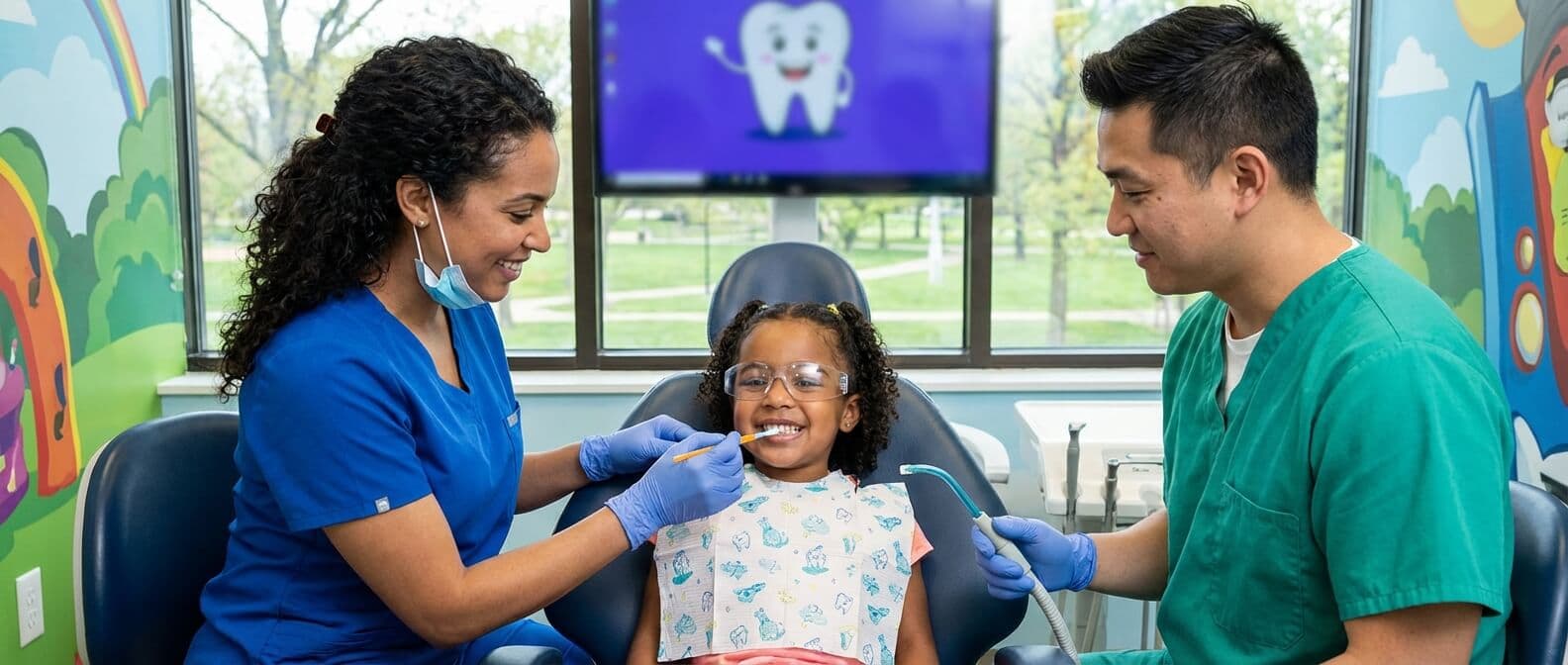 Professional Fluoride Treatments procedure at Prime Dental - serving Baldwin Park, El Monte, La Crescenta, and 5 more LA County cities