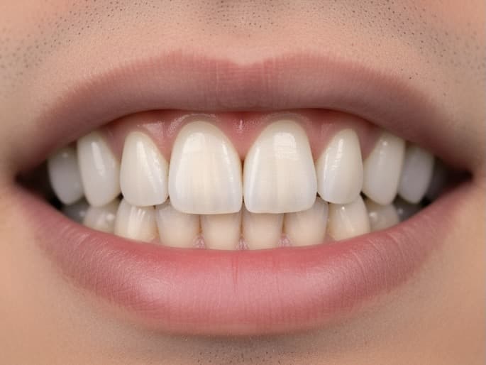 Después del tratamiento de Bonding Dental con Resina en Baldwin Park, El Monte, La Crescenta, y 5 ciudades más del Condado de LA - diente restaurado de aspecto natural en Prime Dental